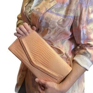 Vintage Moc Crock Shoulder Bag Purse Clutch Made in Italy